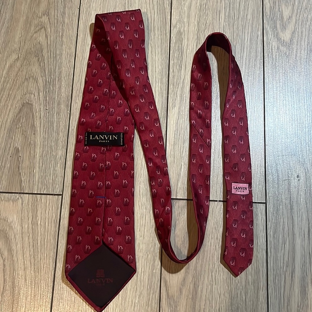 Lanvin Paris Silk Tie